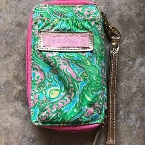 Lilly Pulitzer Wristlet w/ Detachable Strap and ID Slot
